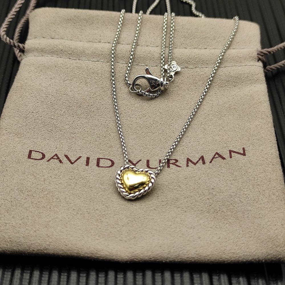 David Yurman Heart Color Separation Necklace